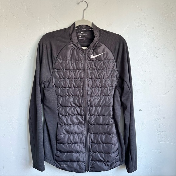 Nike Women's Black Aeroloft Combo Jacket Nike Golf Jacket Size Small EUC - Picture 1 of 6